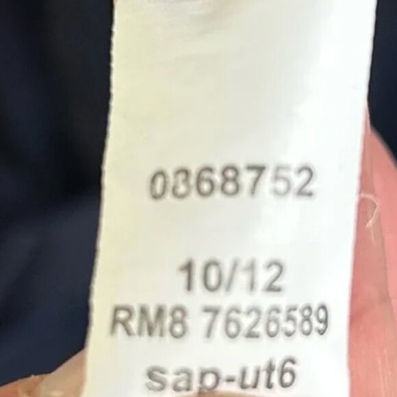 Tommy Hilfiger Poplin Button Down Shirt Dress with Belt Navy Size Large - Picture 5 of 10